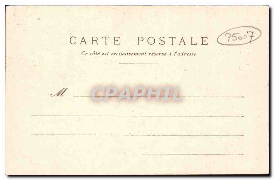 Paris 7 - Les Invalides - CPA  — Rückseite