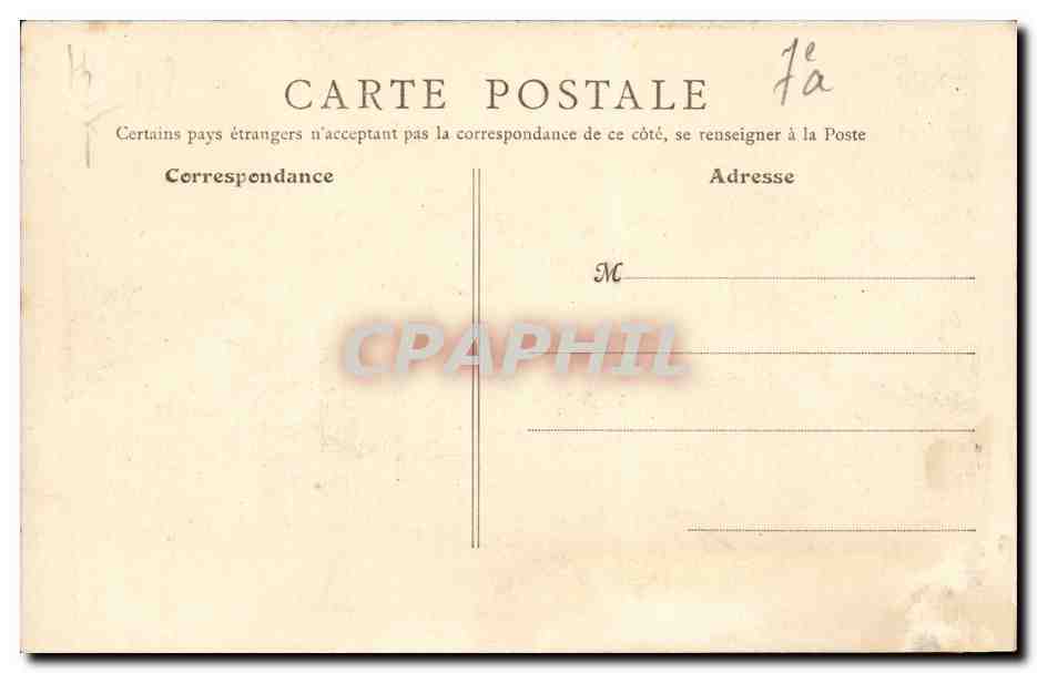 Paris 7 - Place du Carrousel - CPA  — Verso