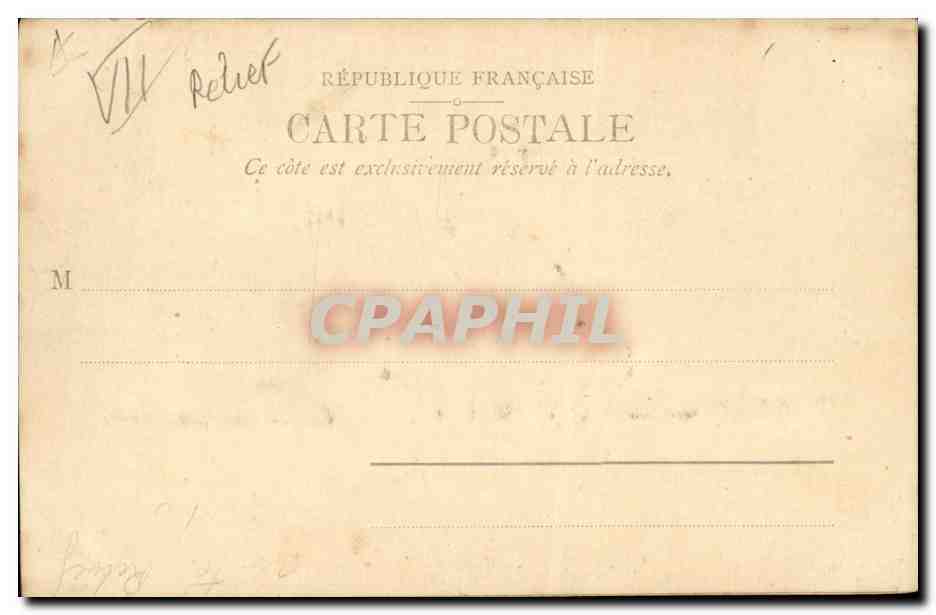 Paris 7 - La Dome de l'Hotel des Invalides - CPA (carte en relief) — Rückseite
