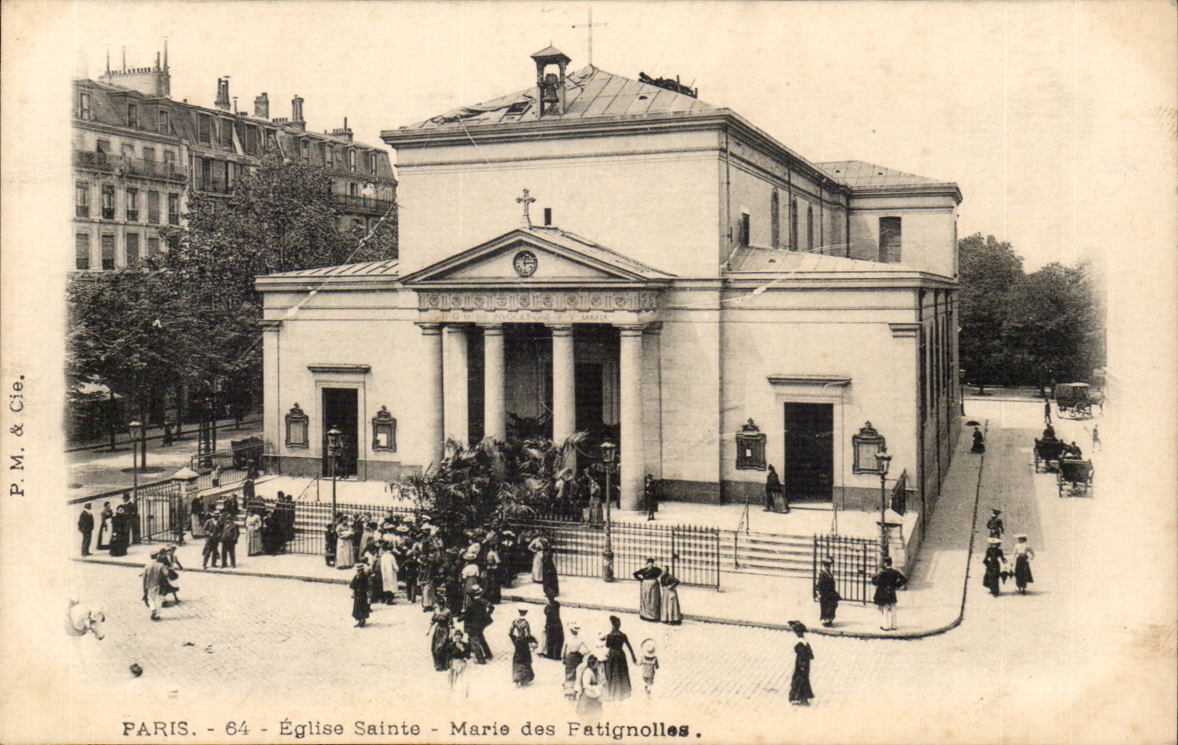 Paris 1 - Eglise Sainte Marie des Patignolles- CPA 