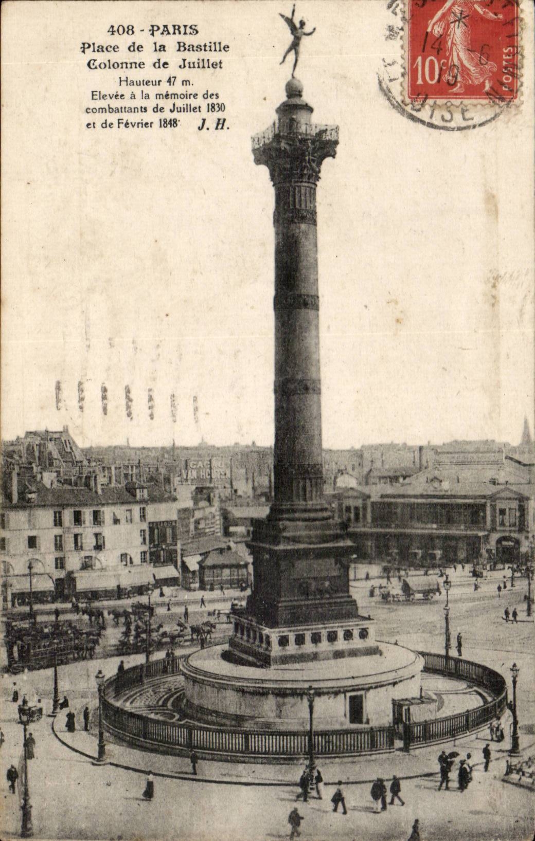 Paris 10 - Place de la Bastile - CPA 