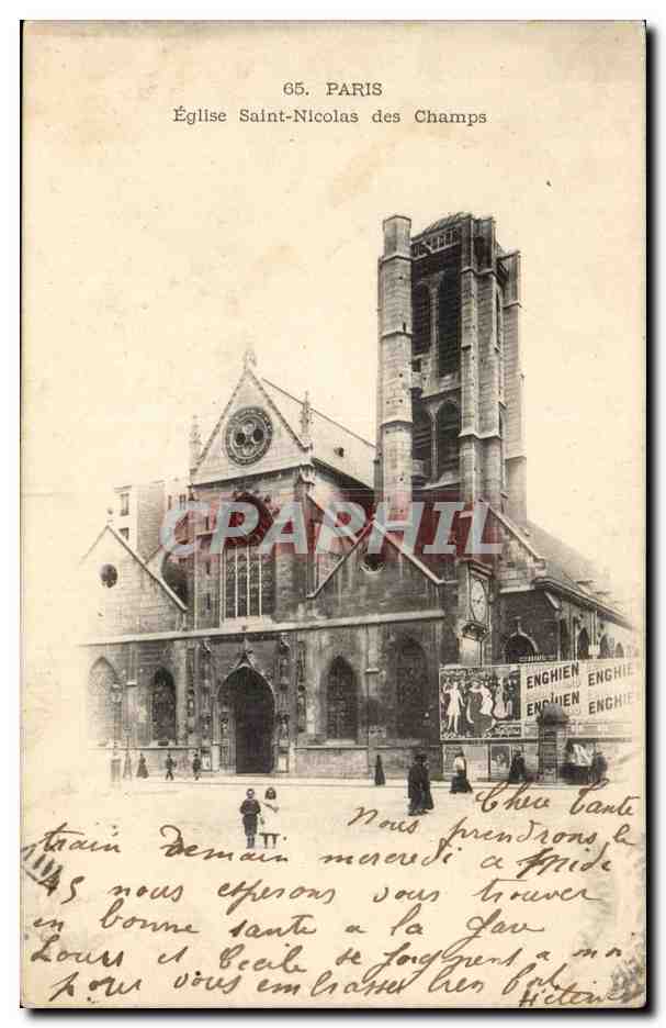Paris 3 - Eglise Saint Nicolas des Champs - CPA 
