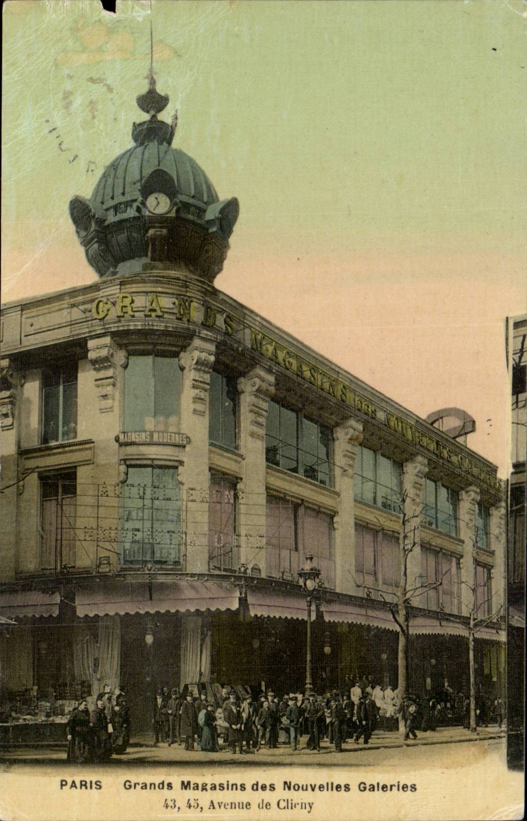Paris 17 Avenue de Clichy Grands Magasins des Nouvelles Galeris - CPA 