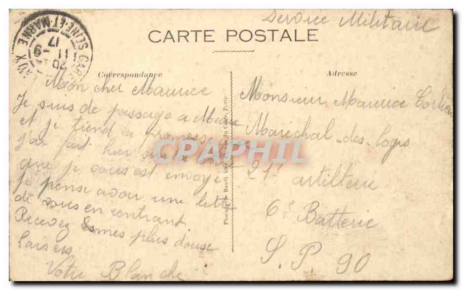 Meaux — Les Vieux Moulins, Le Quai Thiers et le Pont du Marché — Phot. Express — Verso