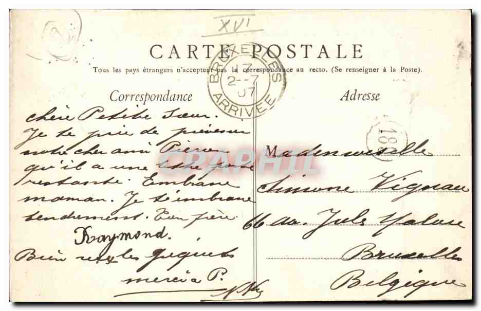 Paris 16 - L'Avenue du Bois de Boulogne - CPA  — Rückseite