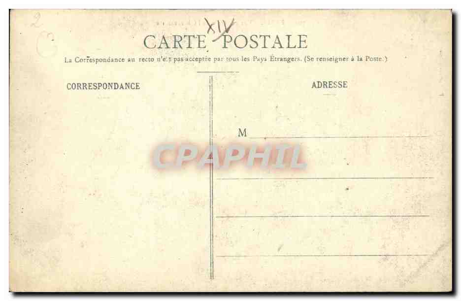 Paris CPA Vue generale de l'Observatoire — Rückseite