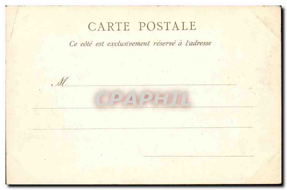 Paris CPA L'Institut  — Rückseite