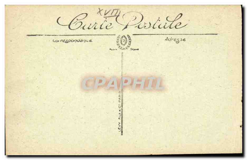 CPA Paris Vieux Montmartre La tour du Philosophe Ancienne ferme de Bray et le moulin de la Galette (mill) — Rückseite