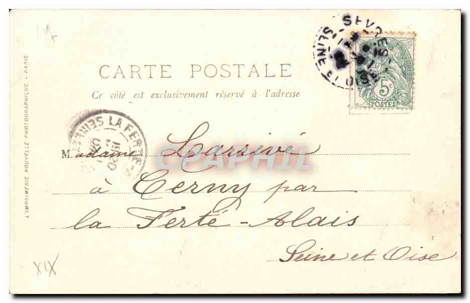 CPA Paris Le bois de Vincennes le temple Grec — Rückseite