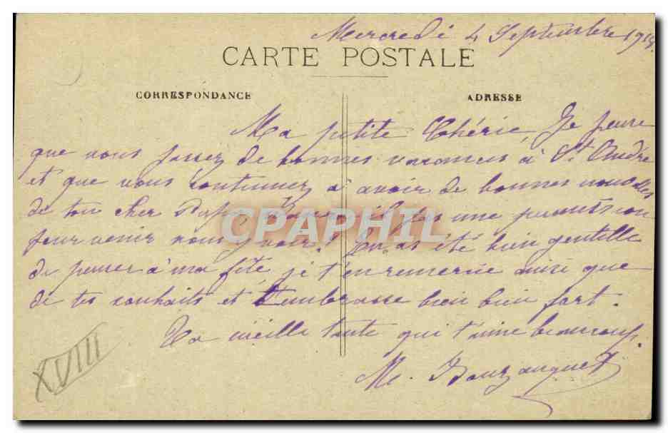 CPA Paris Montmartre Le Sacre Coeur et le funiculaire — Rückseite
