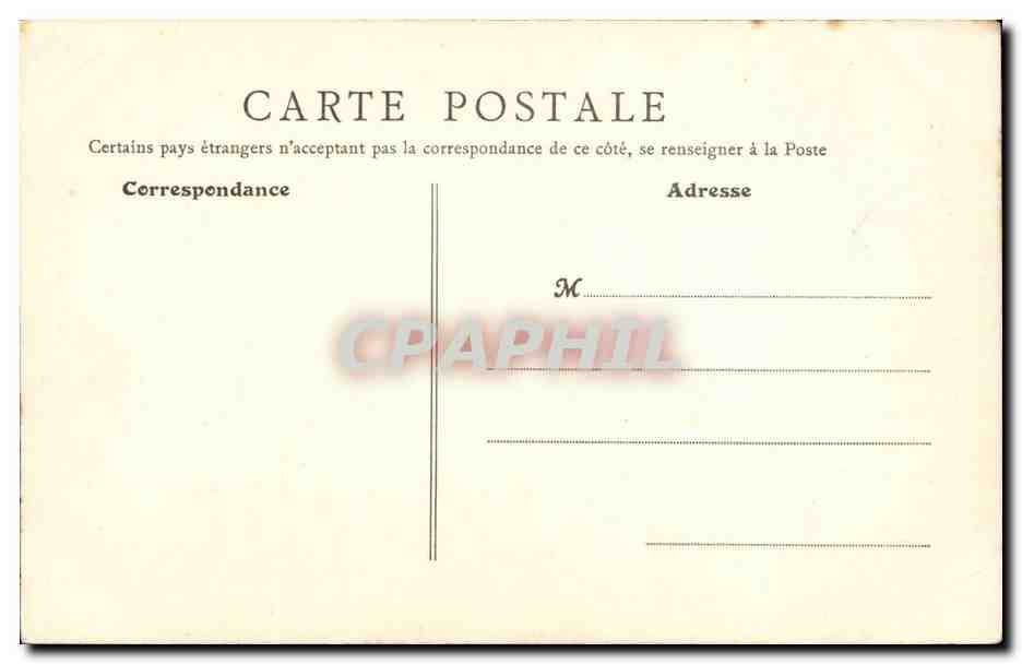 Paris 5 - Le Pantheon CPA  — Rückseite