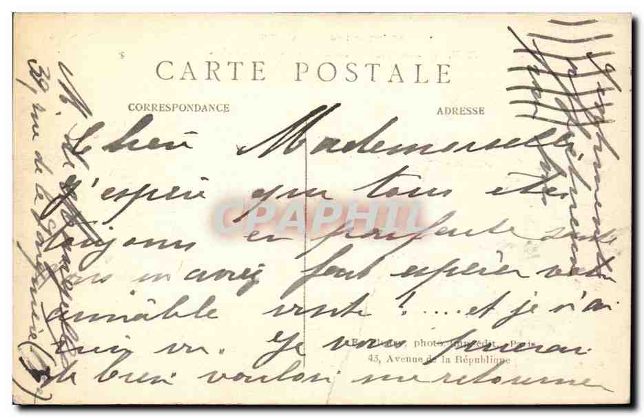 Paris 7 - La Gare d'Orsay et le Palais CPA  — Rückseite