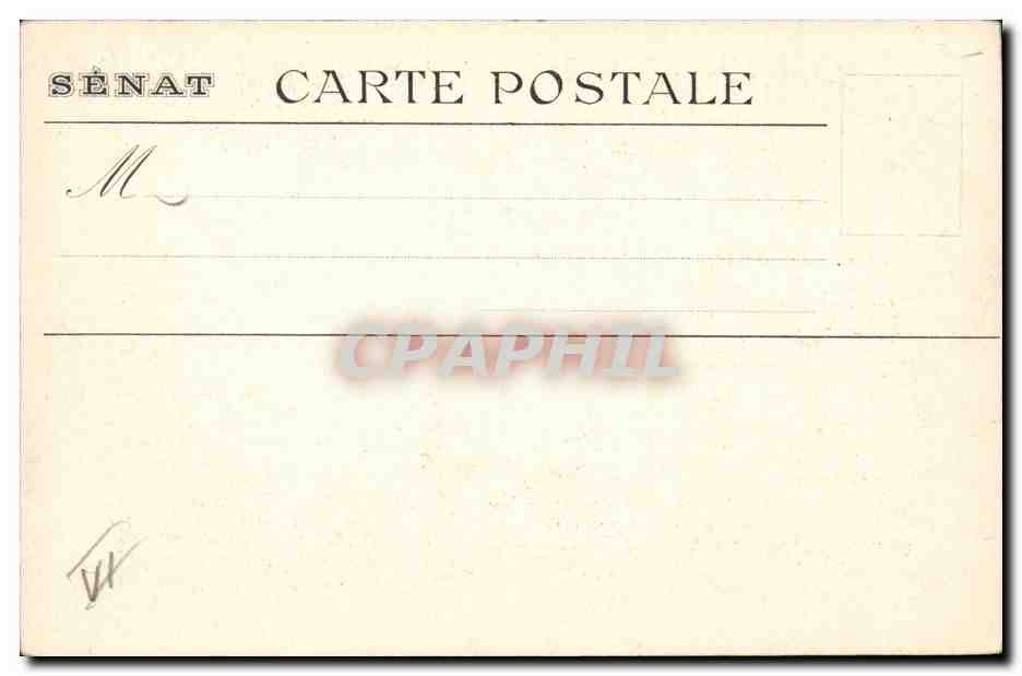 Paris 6 - Vue Panoramique du Luxembourg prise par avion 1916 CPA  — Rückseite
