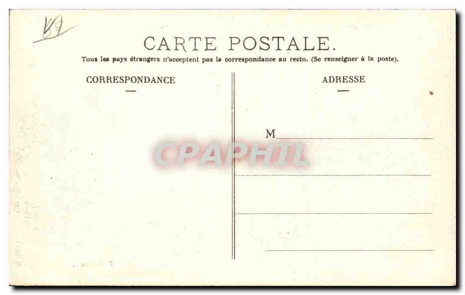 Parijs — Place de Rennes, beeld van de rue de l'Arrivée — P. Marivise, n°69 — Achterkant