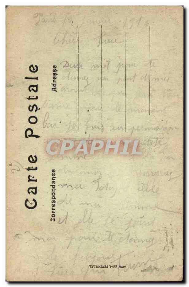 Paris - 9 - Boulevard des Capucines - et le Grand Hotel CPA  — Rückseite