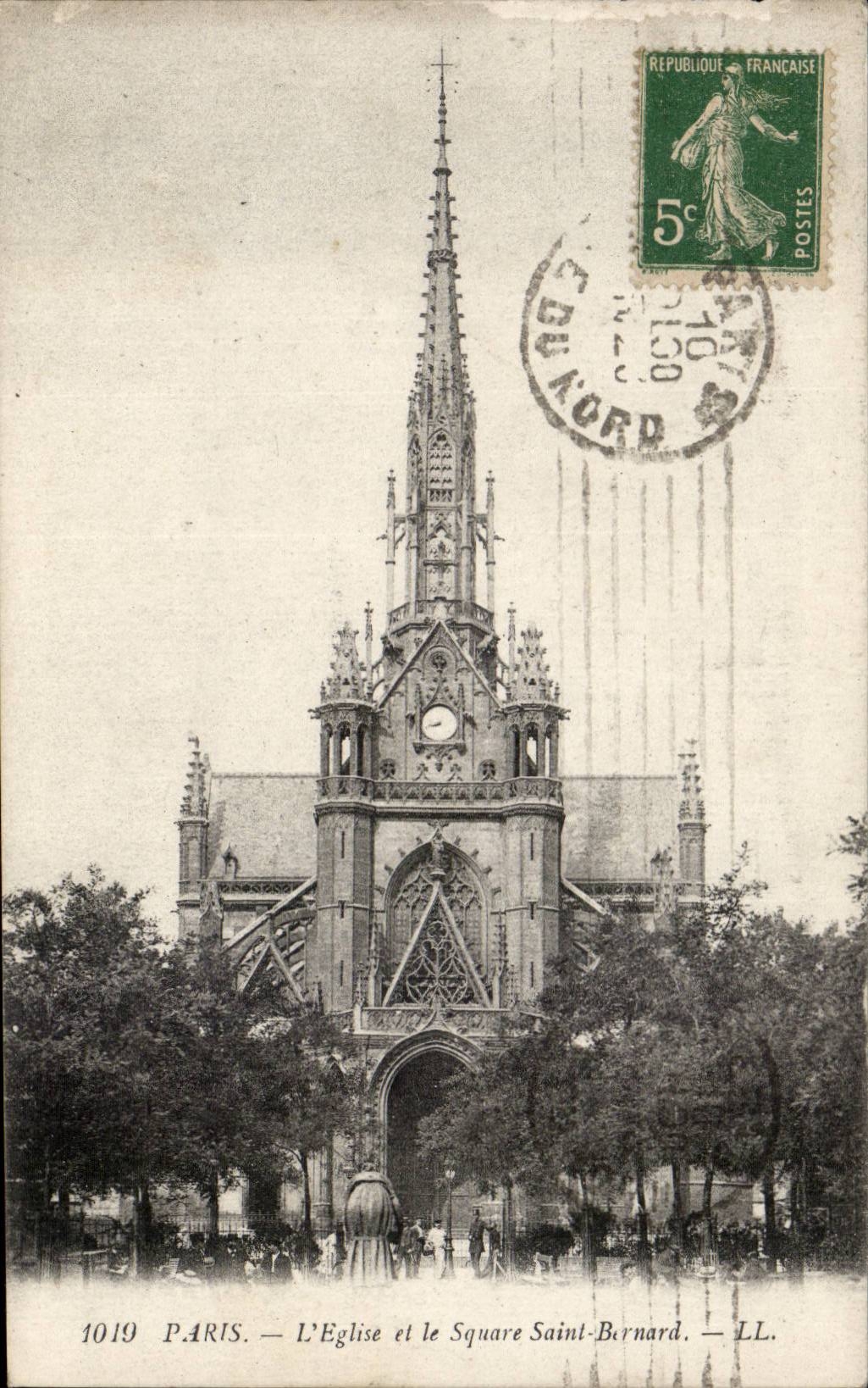 Paris - 5 Square Saint Bernard CPA 