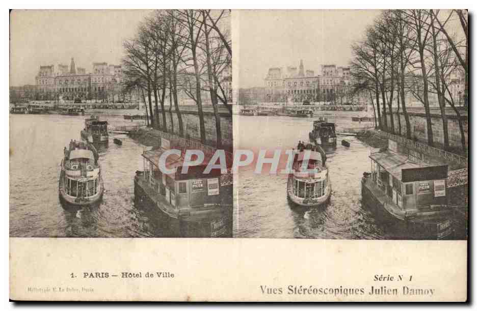 PARIS — Hôtel de Ville — Vistas estereoscópicas Julien Damoy, Serie N°1