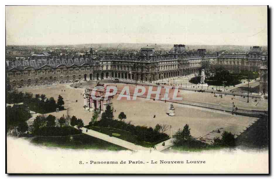 Paris - 1 - Le Nouveau Louvre CPA 