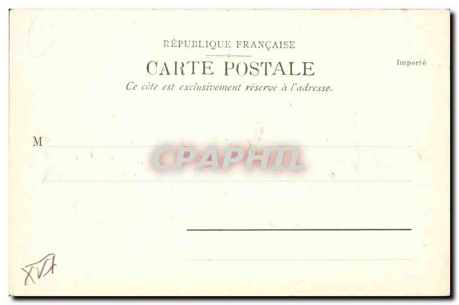 Paris - 16 - Bois de Boulogne - Porte Dauphine CPA  — Rückseite