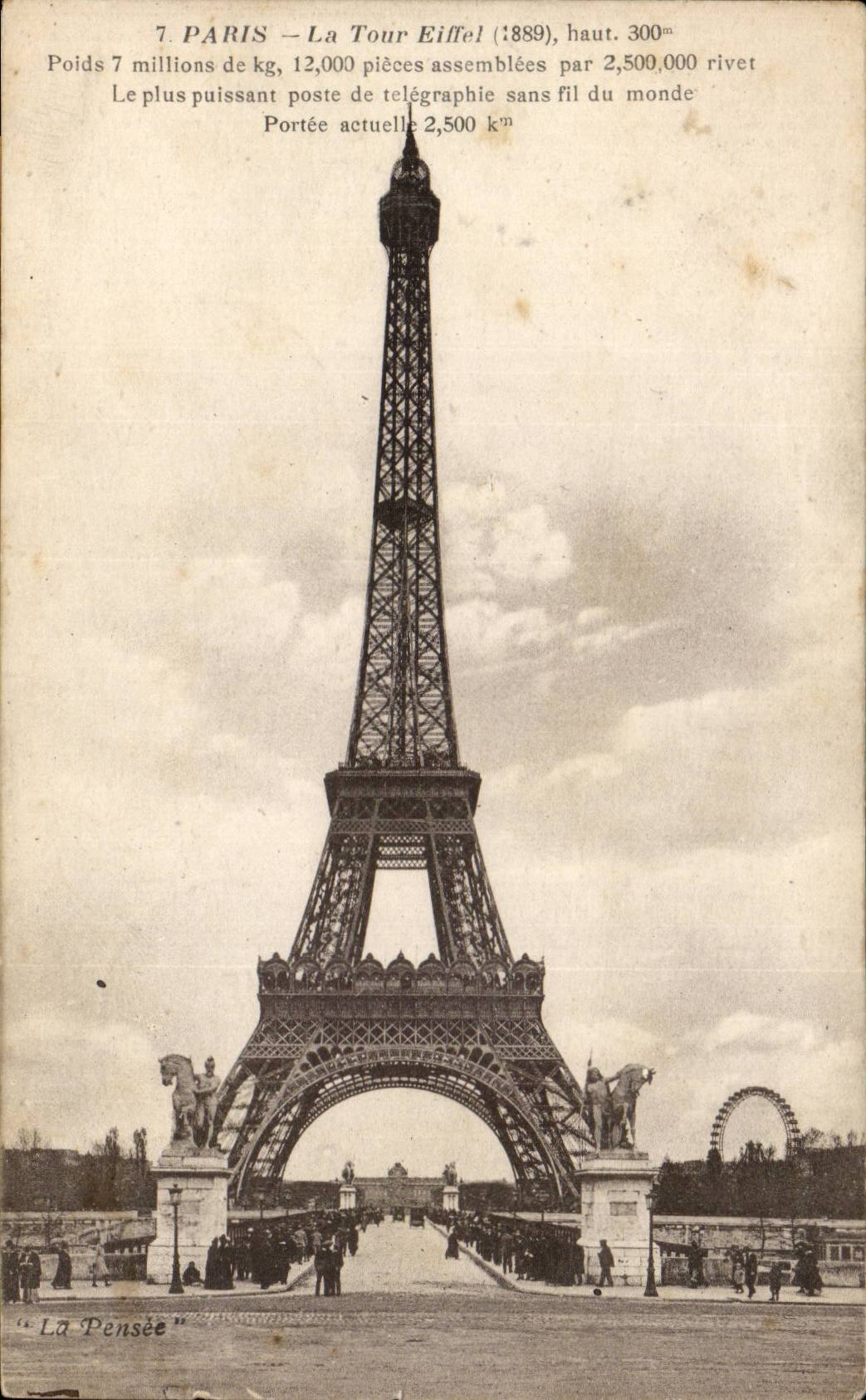 Paris 7 - Tour Eiffel - Eiffel Tower - CPA 
