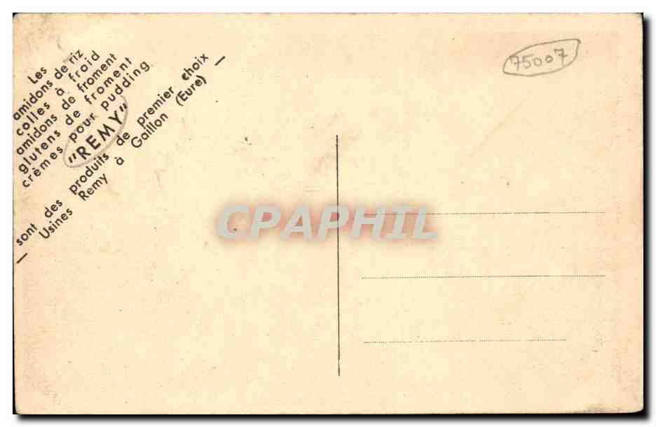 Paris 1 - Vue Generale - CPA  — Rückseite