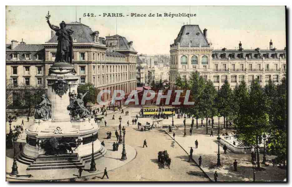 Paris 10 - Place de la Republique - CPA 