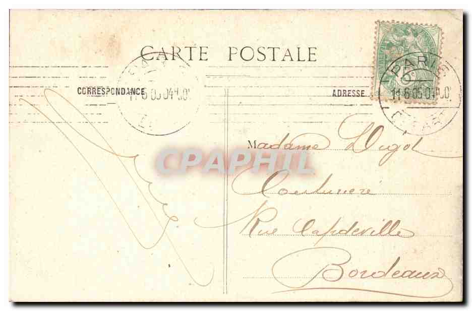 Paris 9 - L'Opera - CPA  — Rückseite