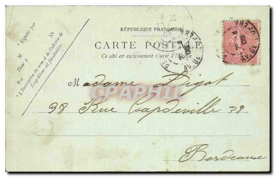 Paris 1 - Ile Saint Louis -Vue sur la Seine - bateau - CPA  — Rückseite