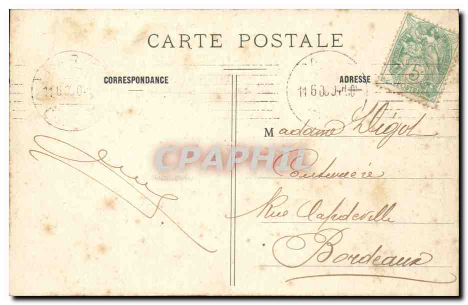 Paris 4 - Palais de l'Hotel de Ville - tramway - CPA  — Rückseite