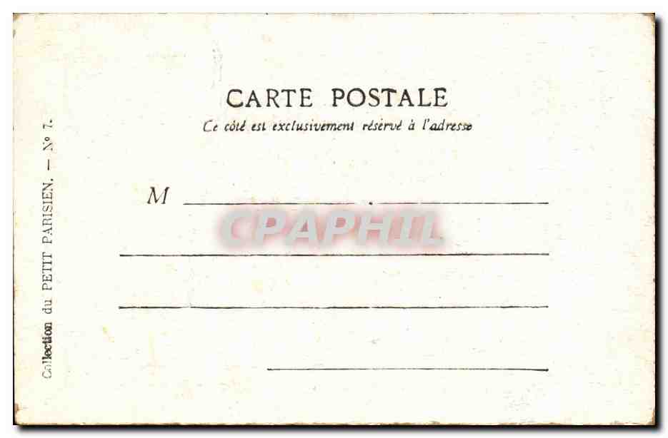 Paris 4 - Notre Dame - CPA  — Rückseite