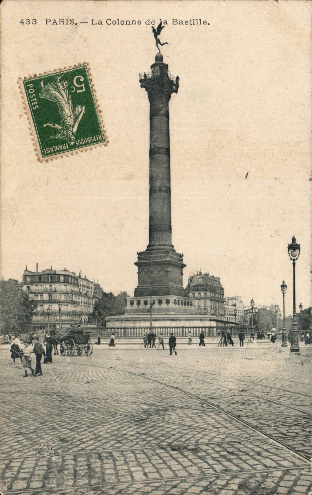 Paris 10 La Colonne de la Bastille - CPA 