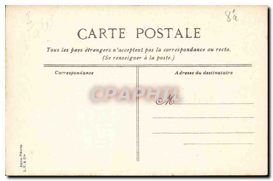 Paris 8 - Vue Panoramique des Boulevards - CPA  — Rückseite