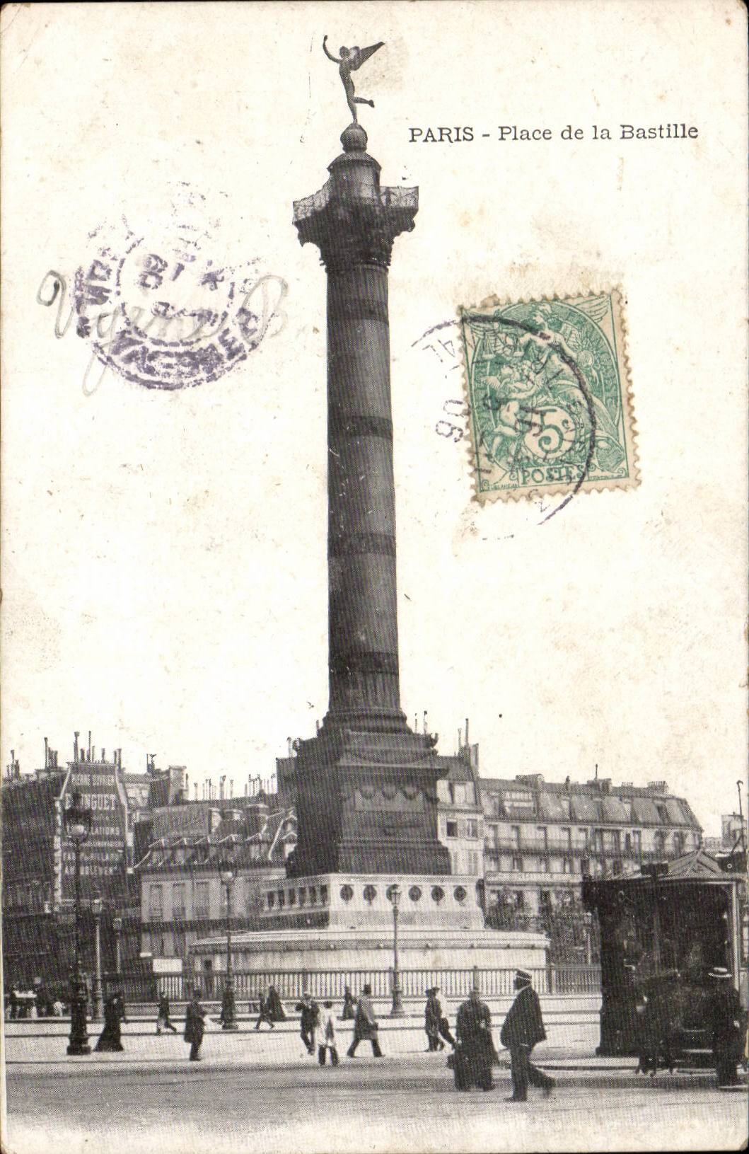 Paris 10 - Place de la Bastille CPA 