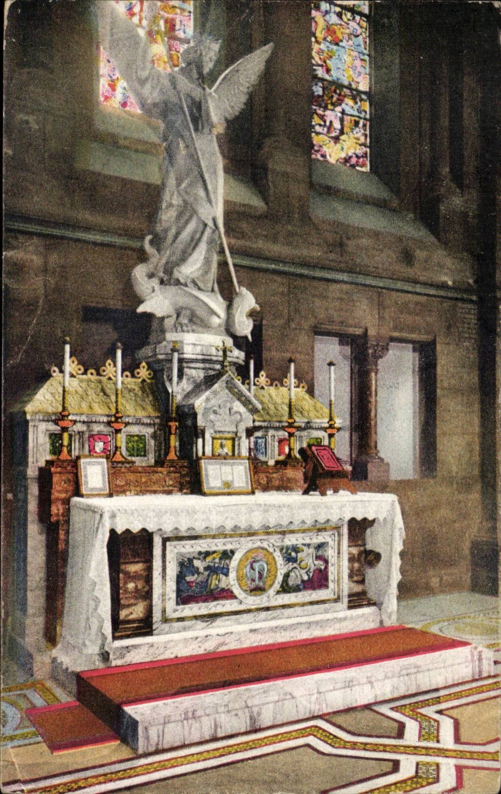 Paris 18 - Sacre Coeur - Interieur - Chapelle Saint Michel - L'Autel - Montmartre CPA 