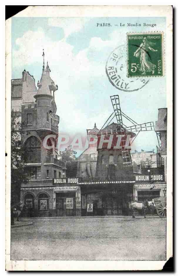 Paris 18 - Moulin Rouge - Windmill CPA 