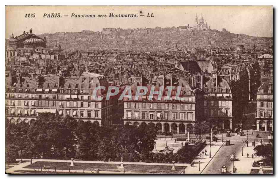 Paris 18 - Panorama vers Montmartre - CPA 