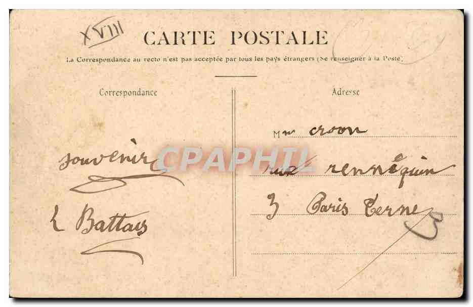 Paris 18 - Moulin de la Galette - CPA  — Rückseite
