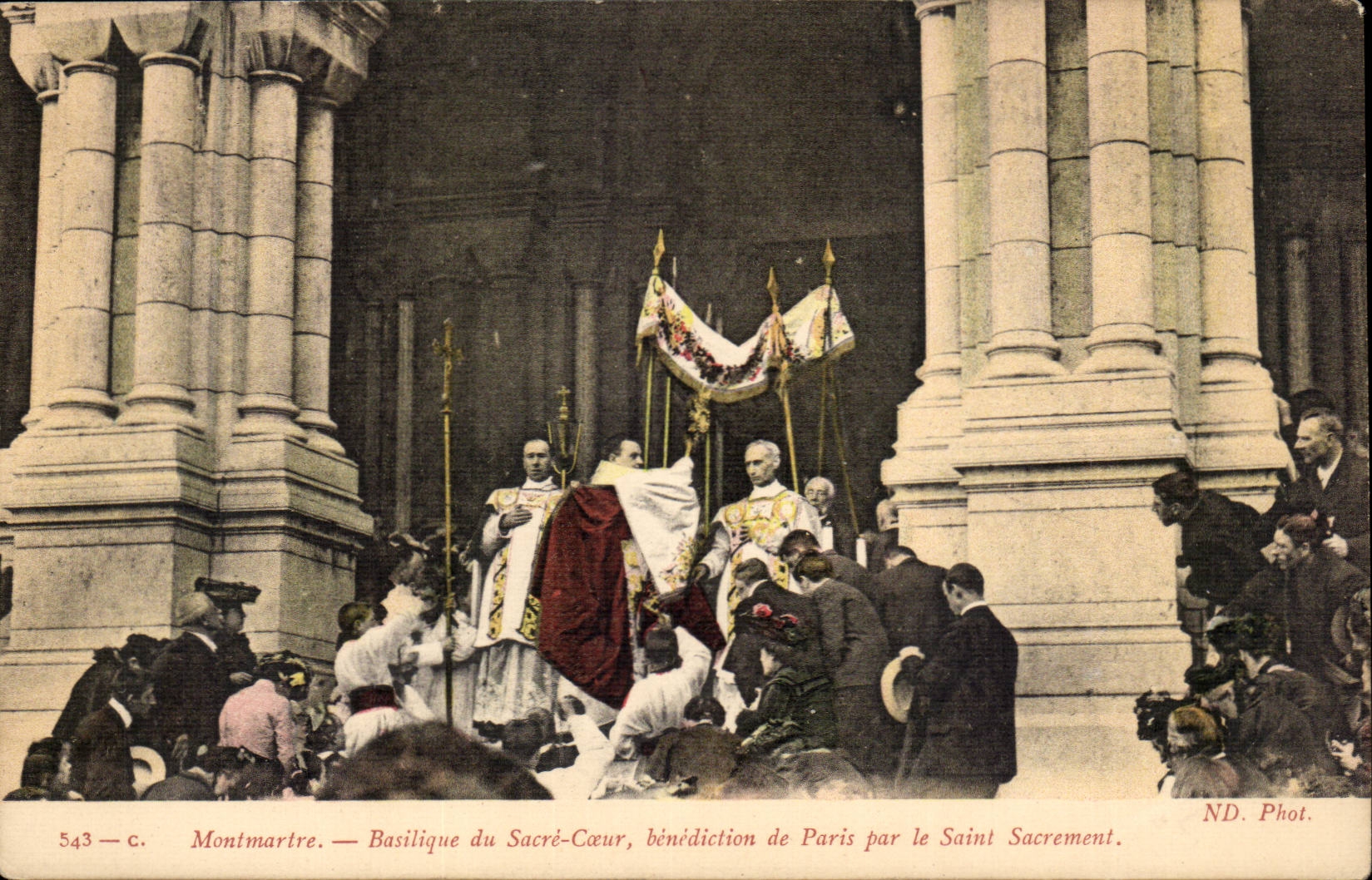 Paris 18 - Montmartre - La Benediction de Paris par le Saint Sacrement - Sacre Coeur - CPA 