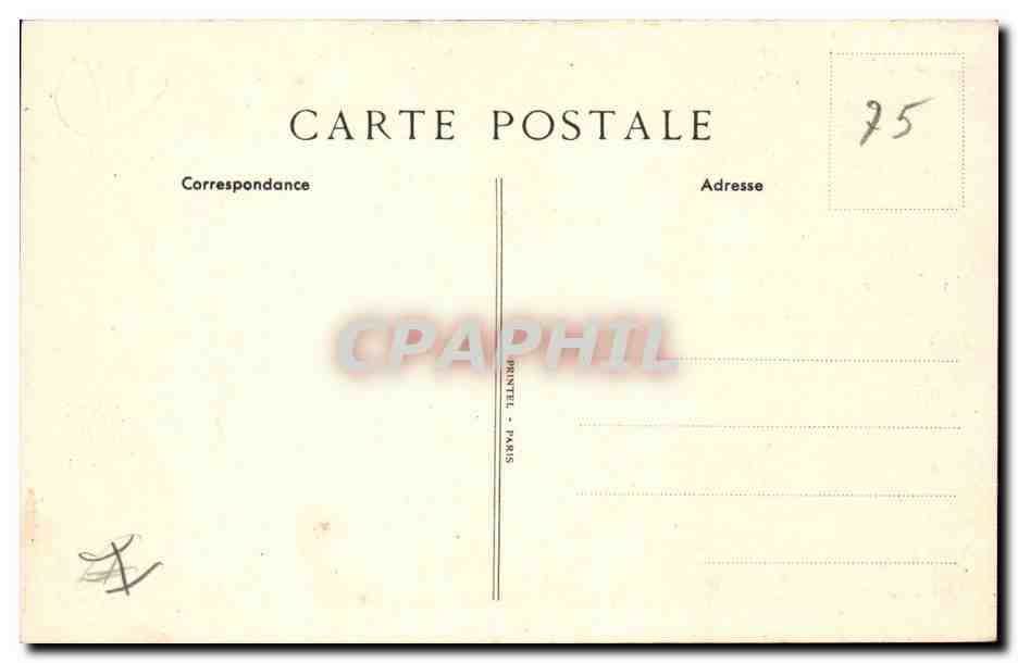 Paris 1 - Caisse d'Epargne et de Prevoyance de Paris - Caisse Centrale 9 Rue Coq Heron 19 Rue du Louvre- CPA  — Rückseite