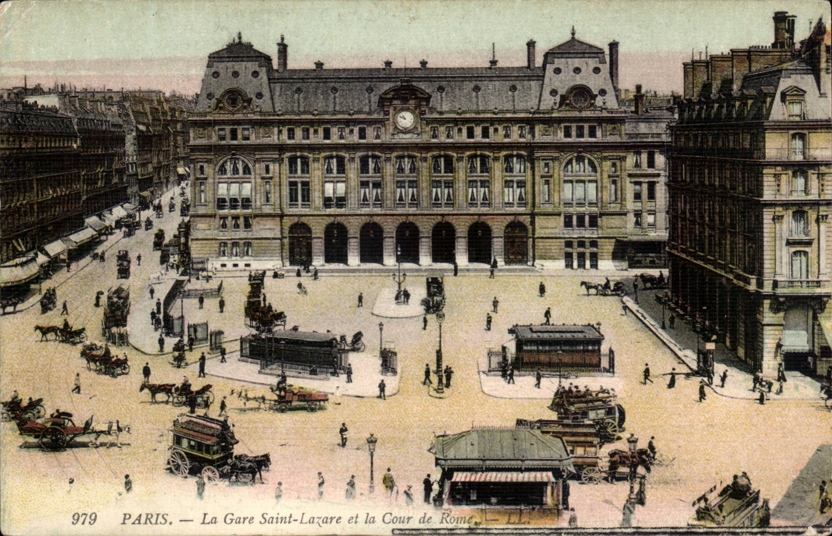 Paris — La Gare Saint-Lazare et la Cour de Rome — LL. n° 9779