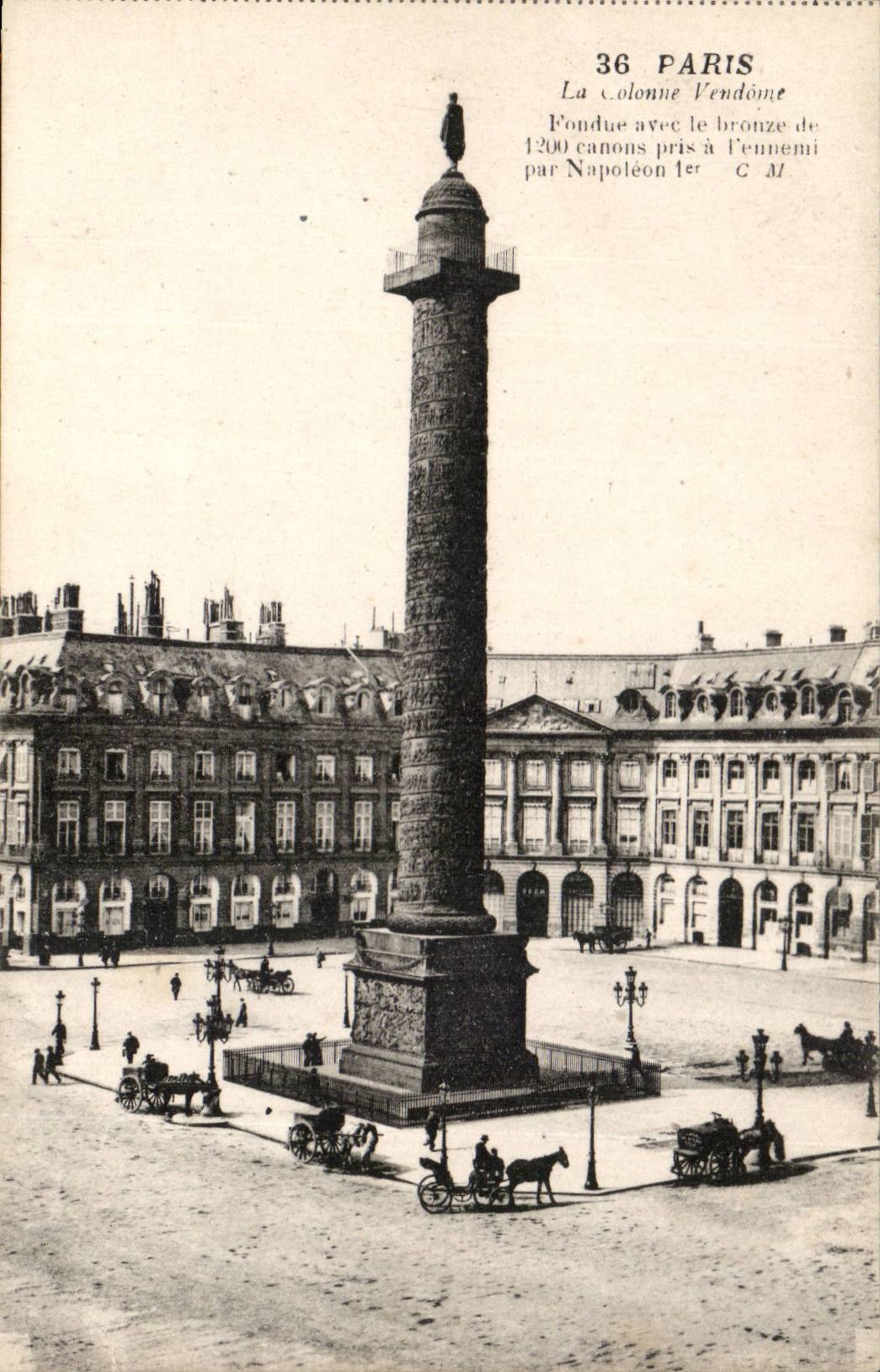 Paris - 1 - La Colonne Vendome - CPA 