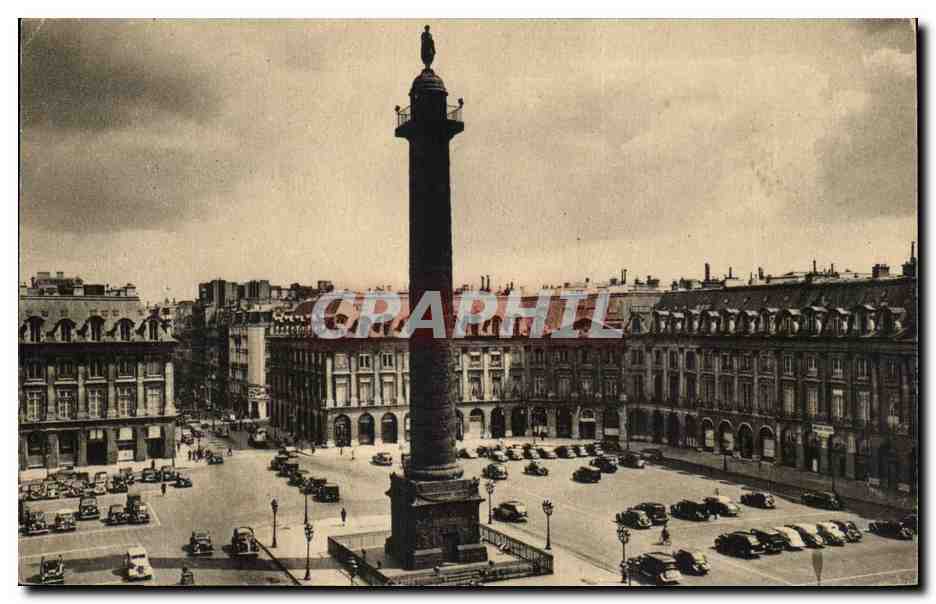 Paris - 1 - La Place et Colonne Vendome - CPA 