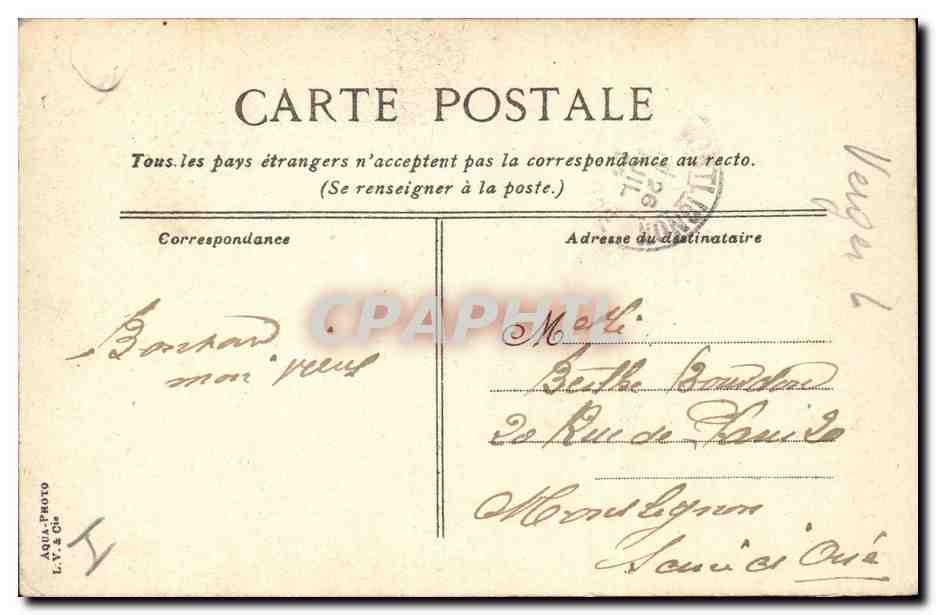 Paris - 9 Avenue de l'Opera - CPA  — Verso
