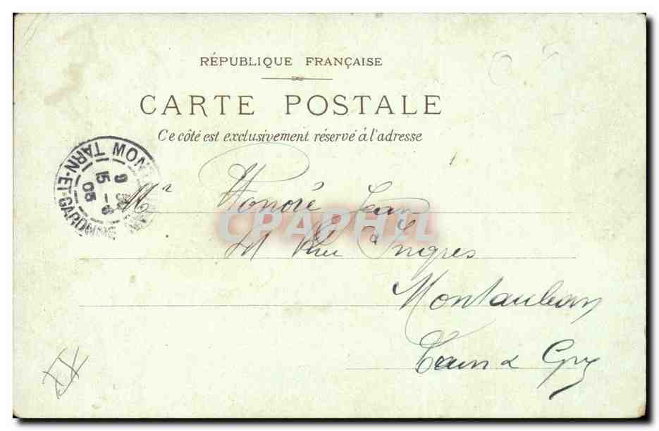 Paris - 1 - Le Monument de Gambetta - CPA  — Rückseite