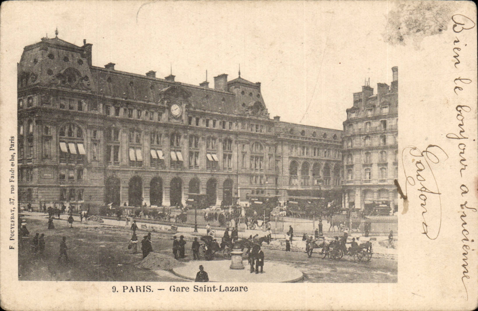 Paris - 8 - Gare Saint Lazare - CPA 