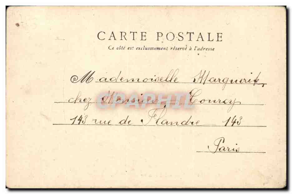 Paris - 8 - Gare Saint Lazare - CPA  — Verso