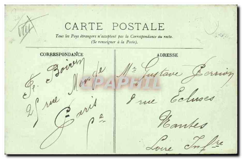 Paris - 8 - Le Petit Palais - CPA  — Verso