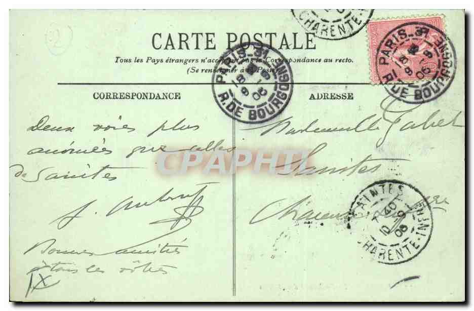 Paris - 2 - Le Boulevard des Italiens - CPA  — Verso
