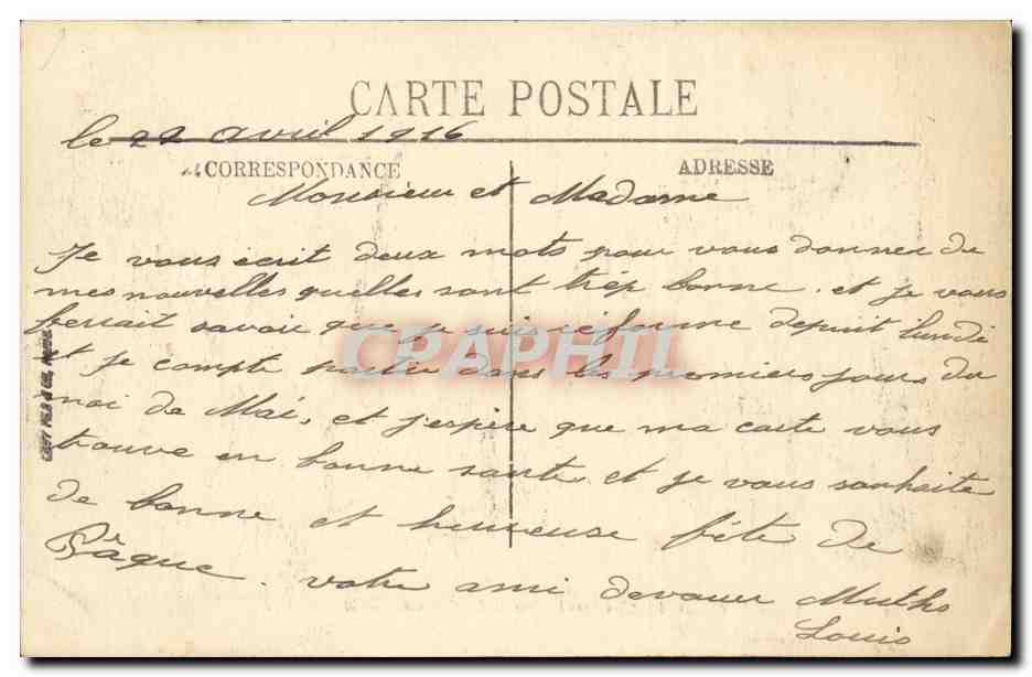 Paris - 8 - Les Champs Elysees et les Chevaux de Marly - Automobile - CPA  — Verso