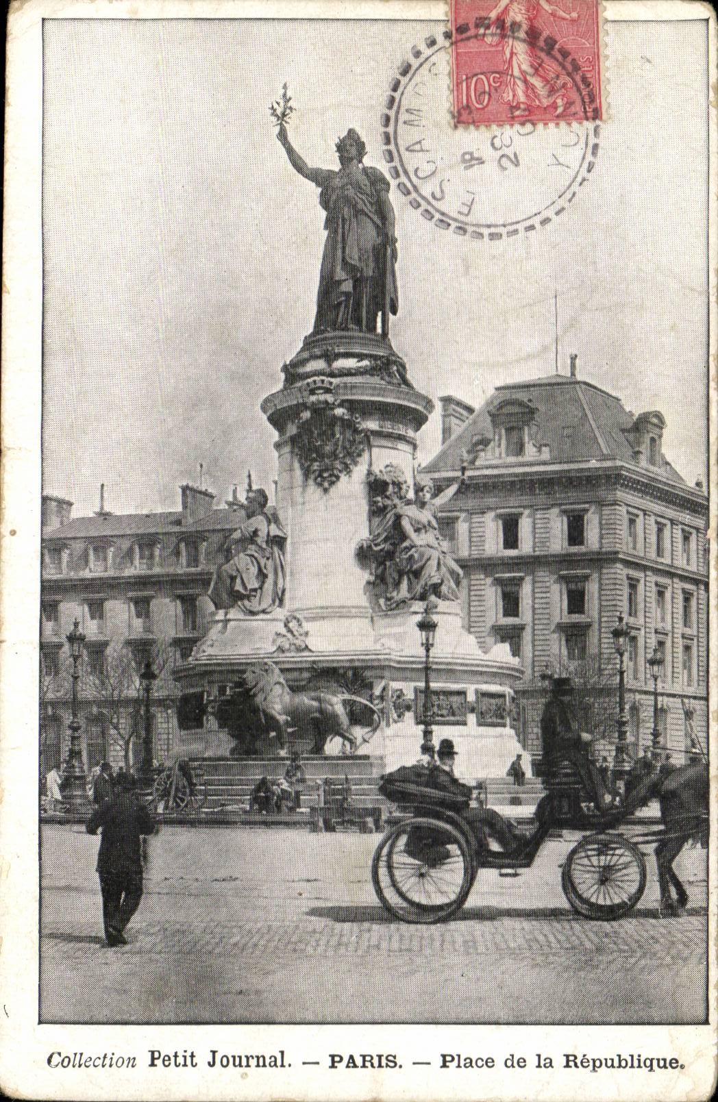Paris 10 - Place de la Republique - Collection Petit Journal - CPA 